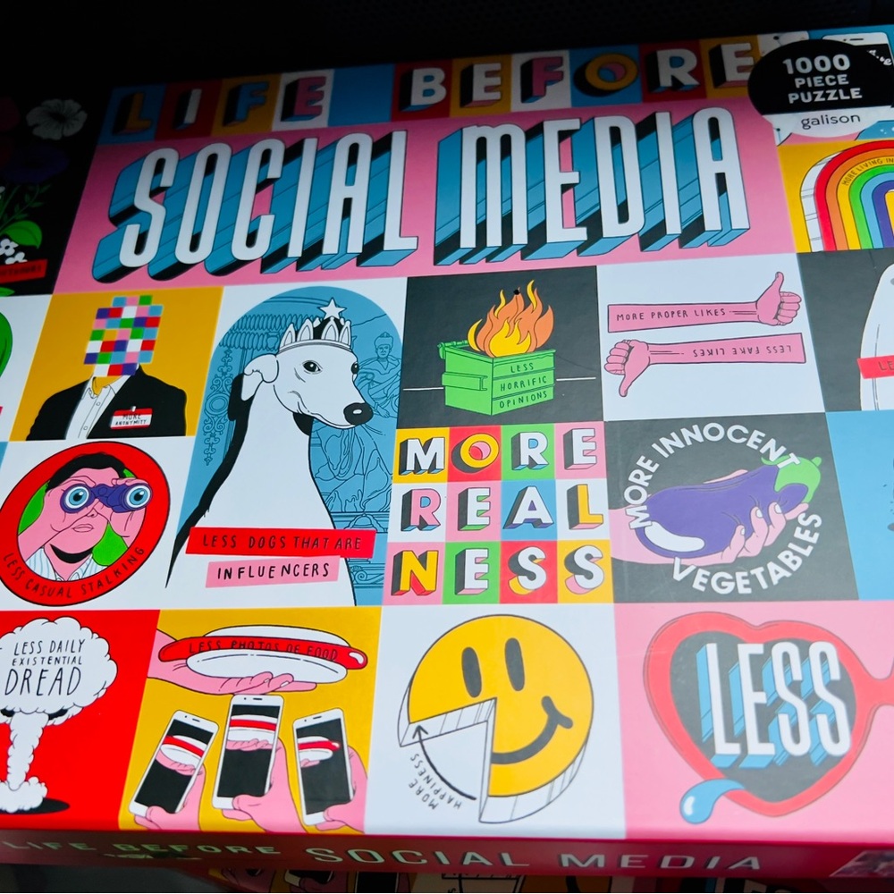 1000 piece puzzle “Life Before Social Media”